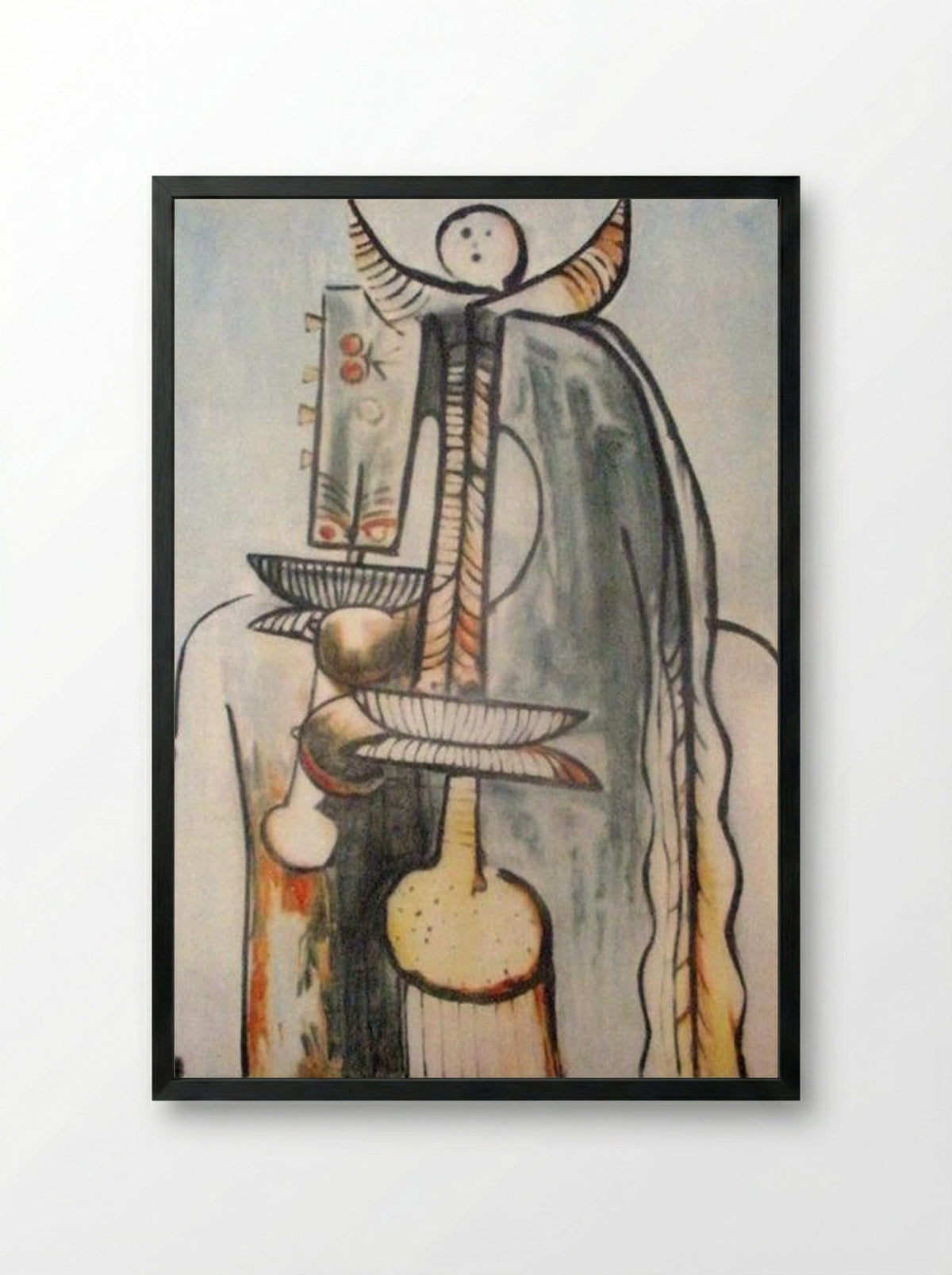 Femme Cheval - Wifredo Lam - Framed Print Black