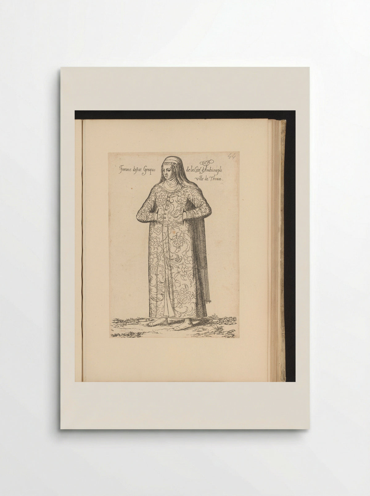 Femme d'estat Greque de la Cité d'Andrinople ville de Thrace - Guillaume Rouille - Poster
