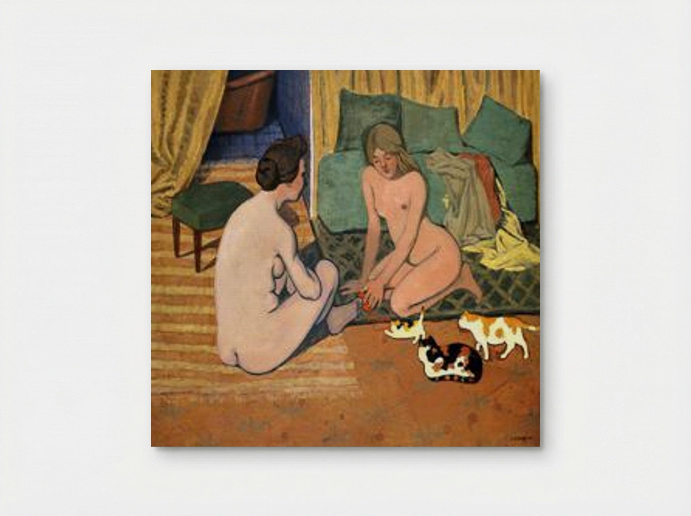 Femme et chat - Félix Vallotton - Poster
