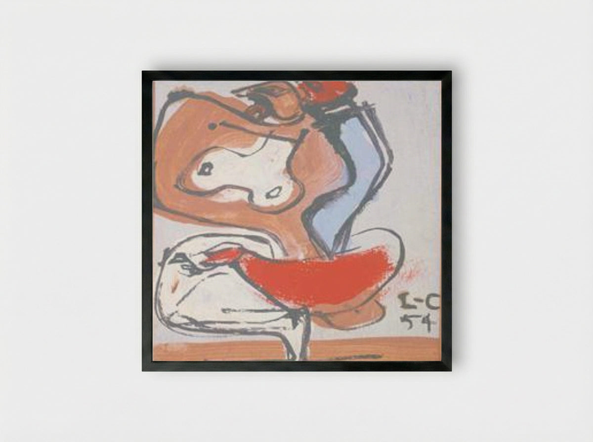 Femme - Le Corbusier - Framed Print Black