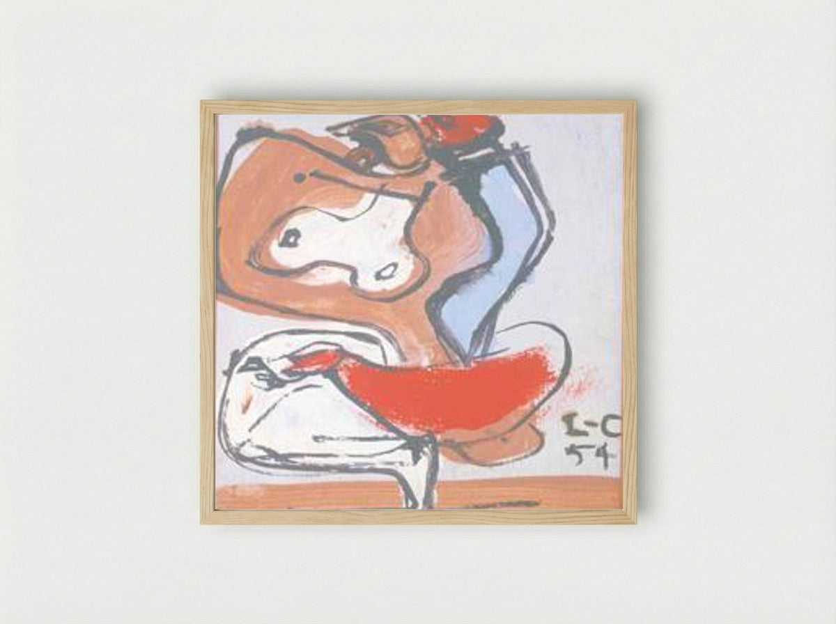 Femme - Le Corbusier - Framed Print Wood