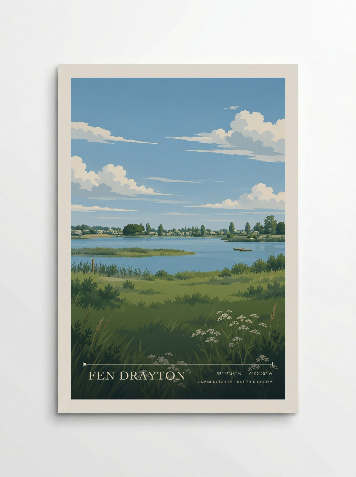 Fen Drayton, Cambridgeshire | Travel Poster - Poster