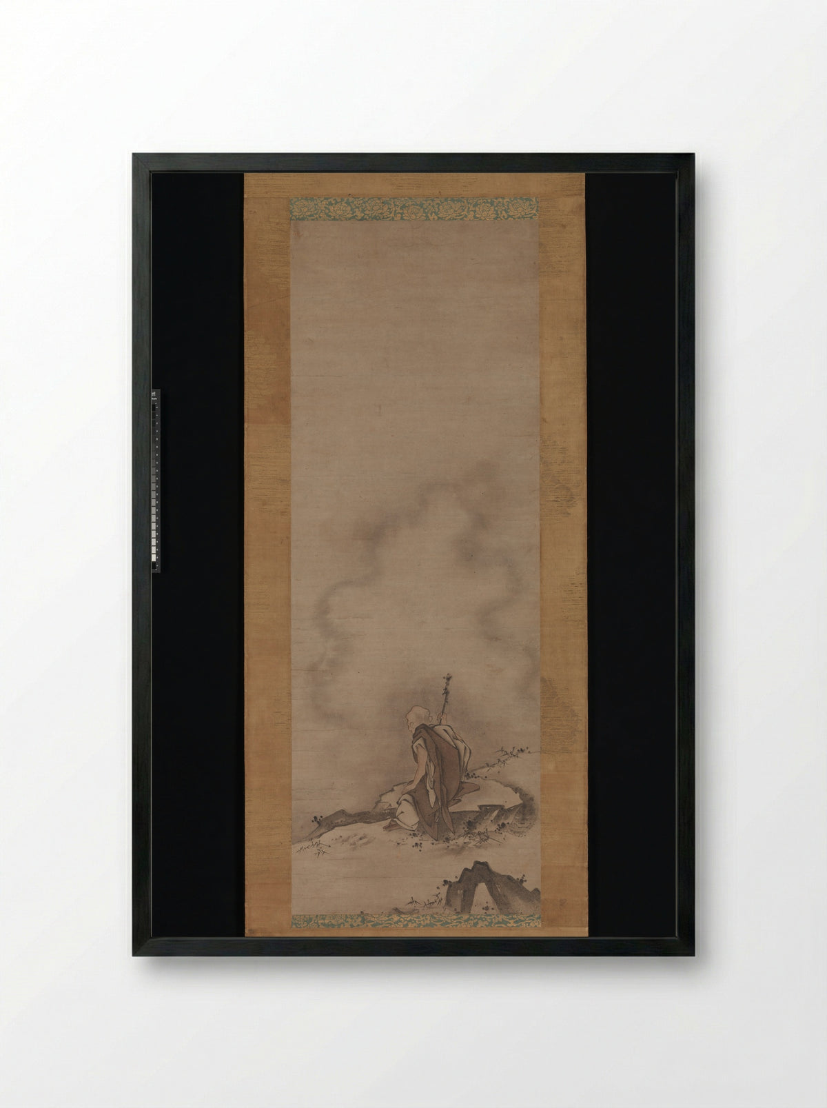 Fenggan, Hanshan, and Shide - Reisai - Framed Print Black