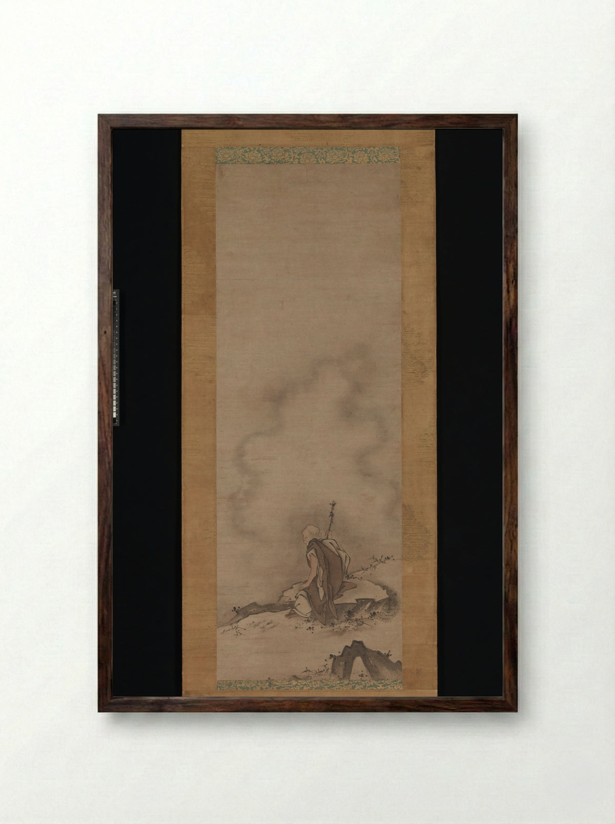Fenggan, Hanshan, and Shide - Reisai - Framed Print Dark Wood
