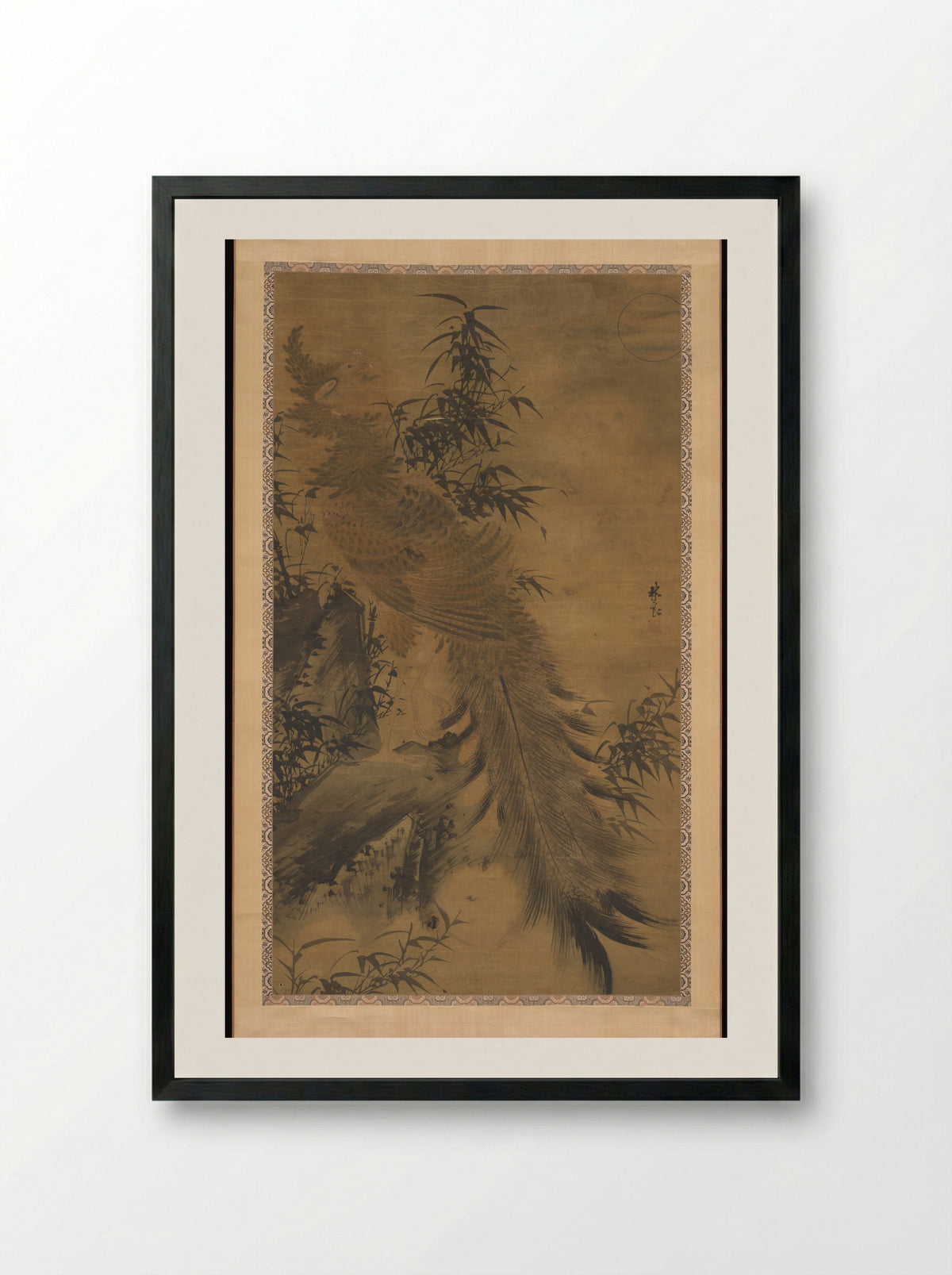 Fenghuang (Phoenix) - Lin Liang - Framed Print Black