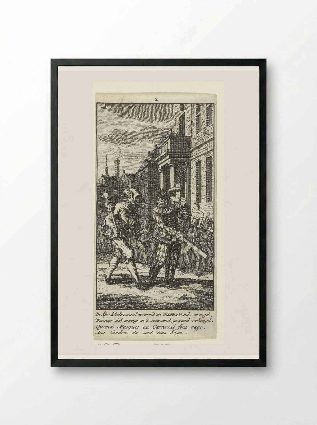 Ferbruari: Vastenavond - Jan Caspar Philips - Framed Print Black