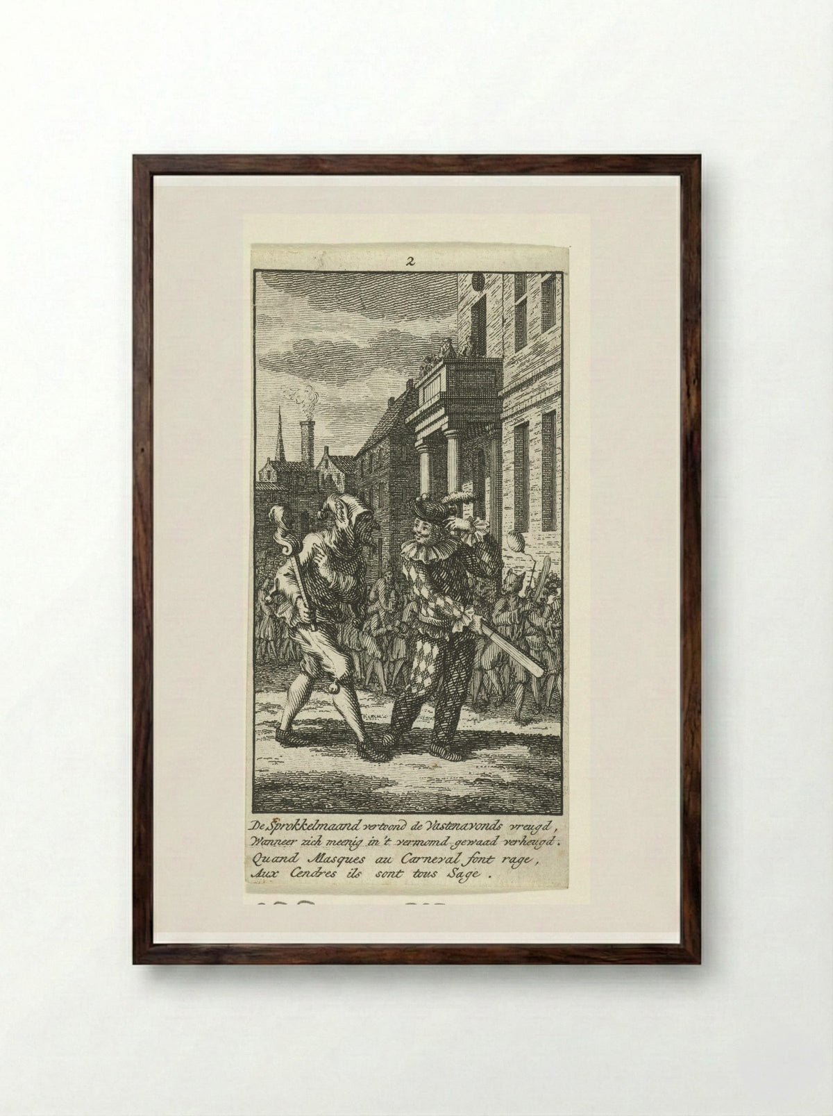 Ferbruari: Vastenavond - Jan Caspar Philips - Framed Print Dark Wood