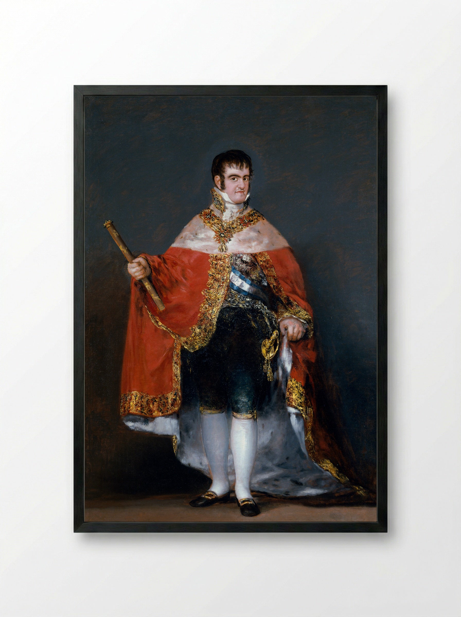 Ferdinand VII, When Prince of Asturias - Francisco de Goya - Framed Print Black