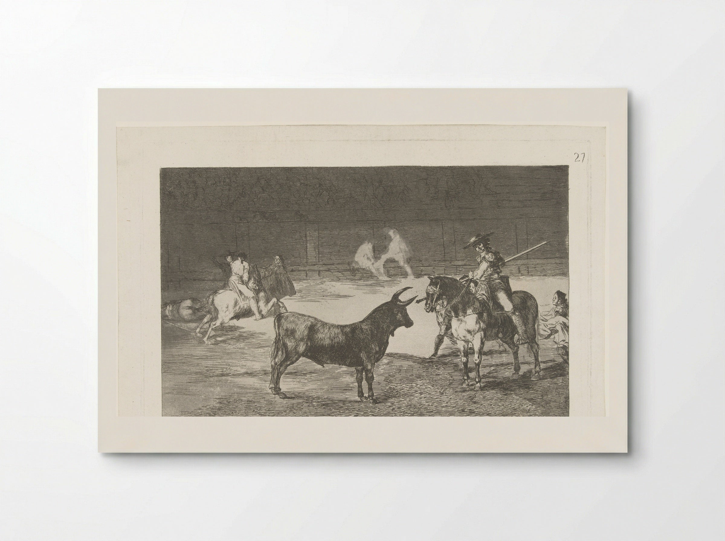 Fernando del Toro daagt een stier uit - Francisco de Goya - Poster