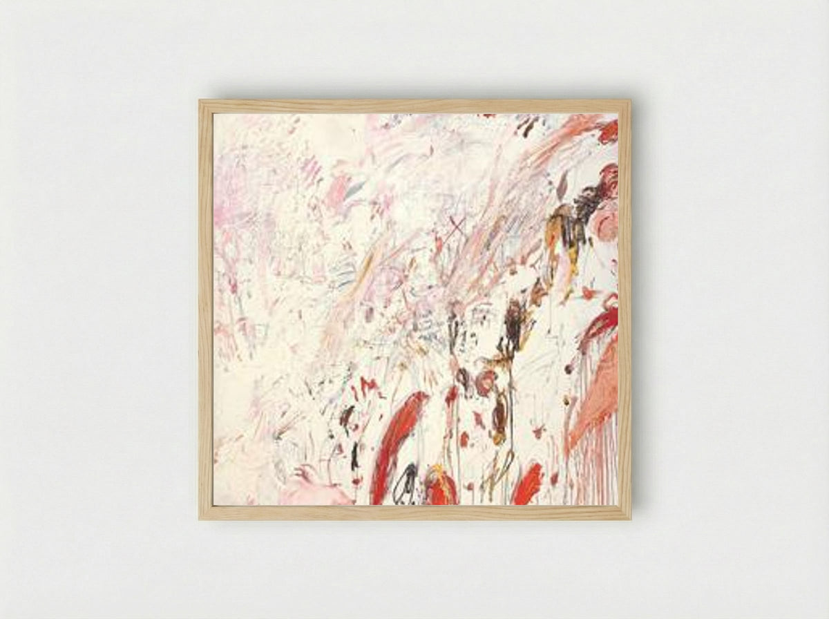 Ferragosto III - Cy Twombly - Framed Print Wood