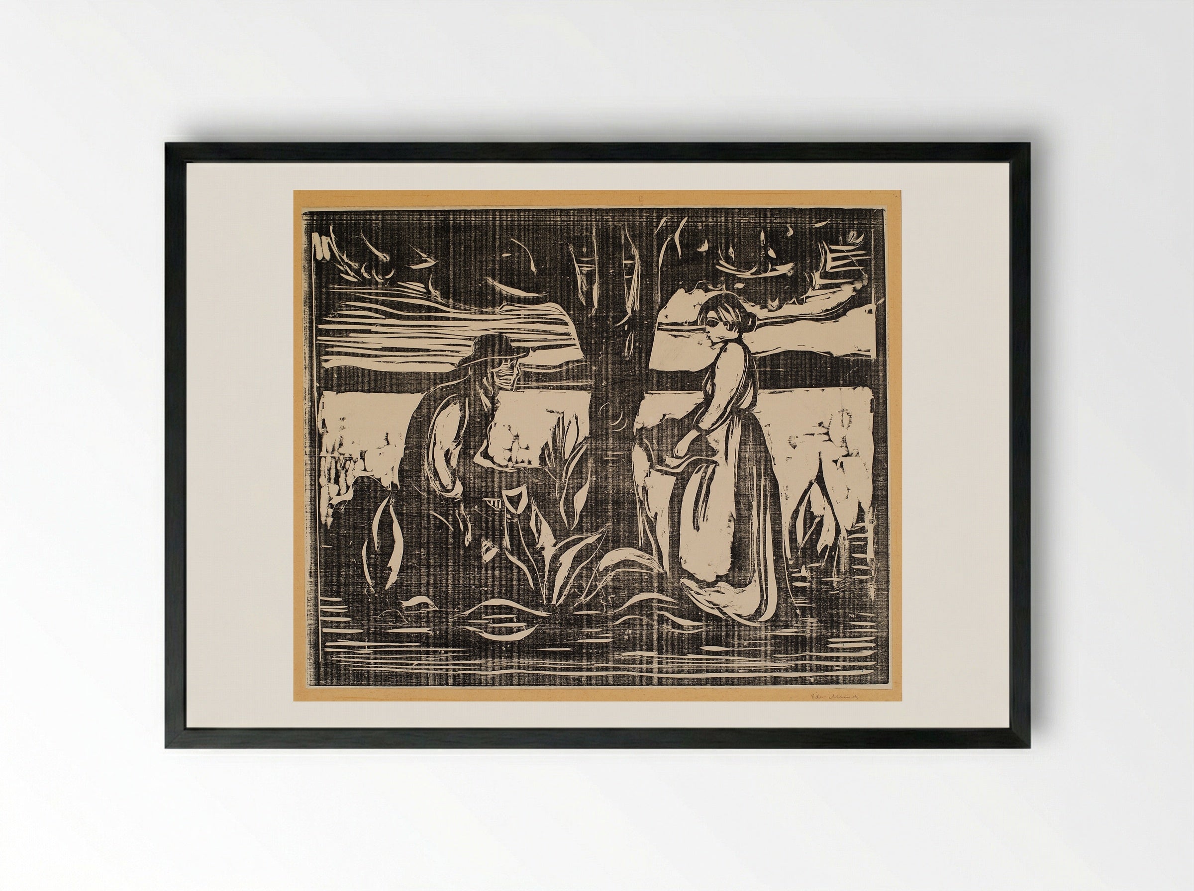 Fertility - Edvard Munch - Framed Print Black