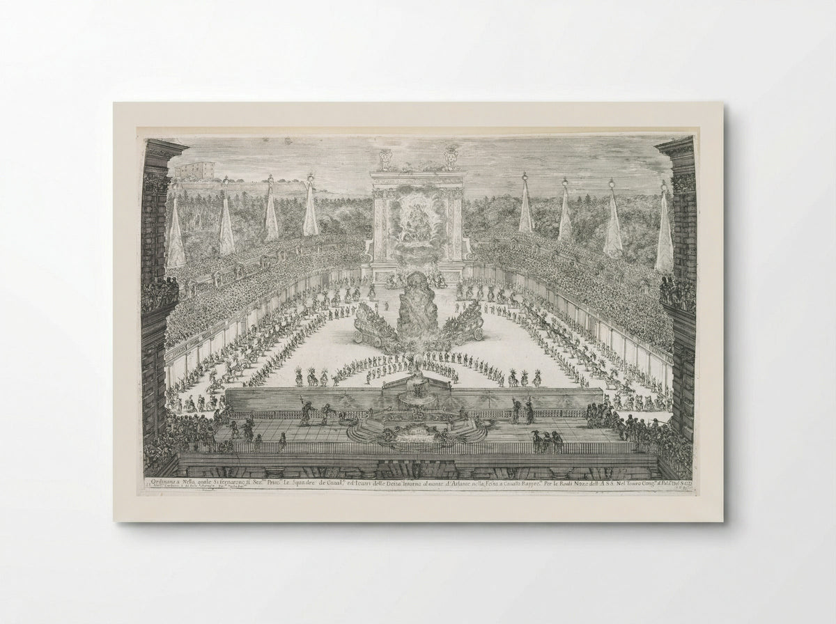 Festival Parade with the Gods Enthroned - Stefano Della Bella - Poster
