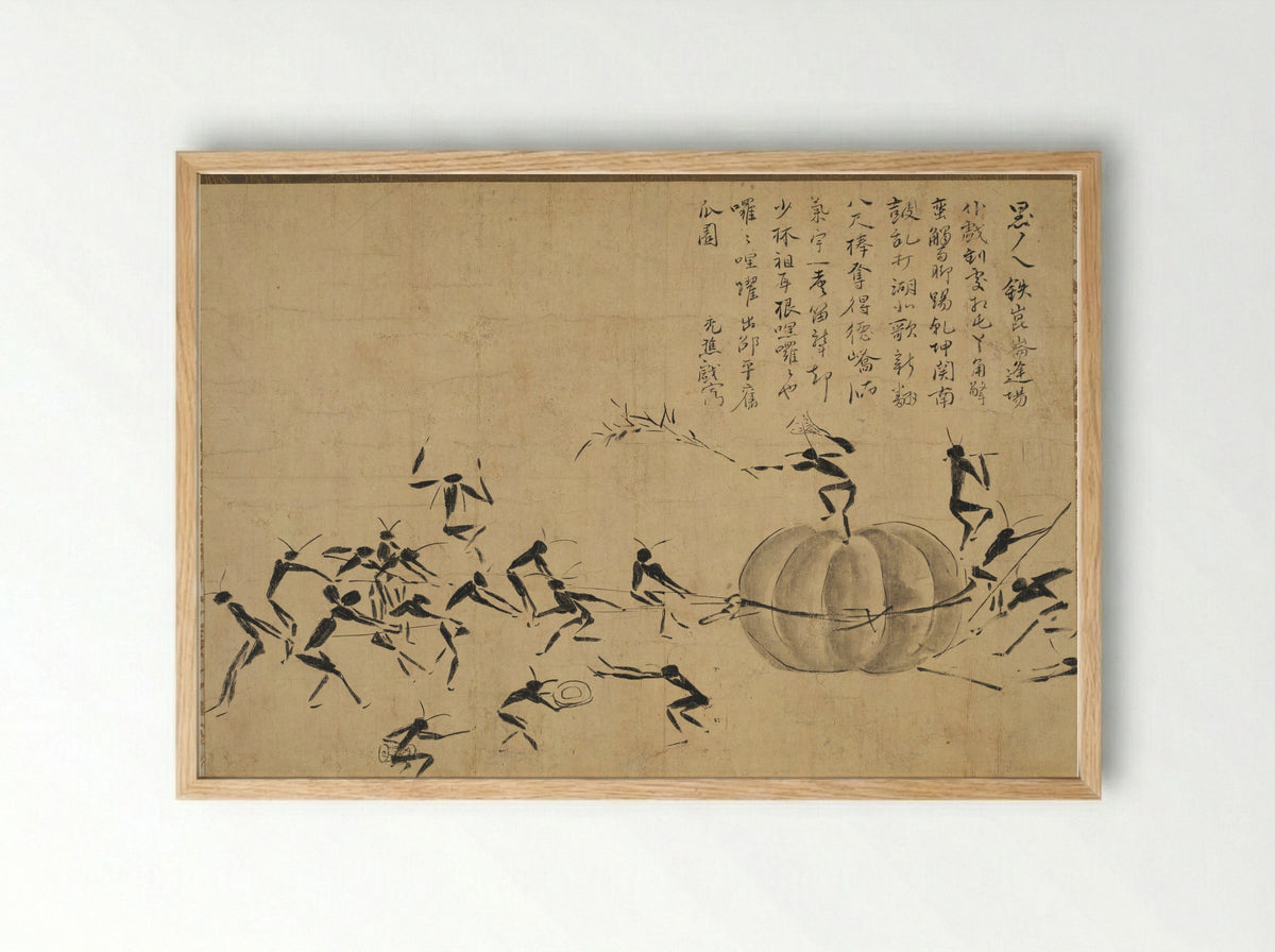 Festival of Insects - Motsurin Jōtō - Framed Print Wood