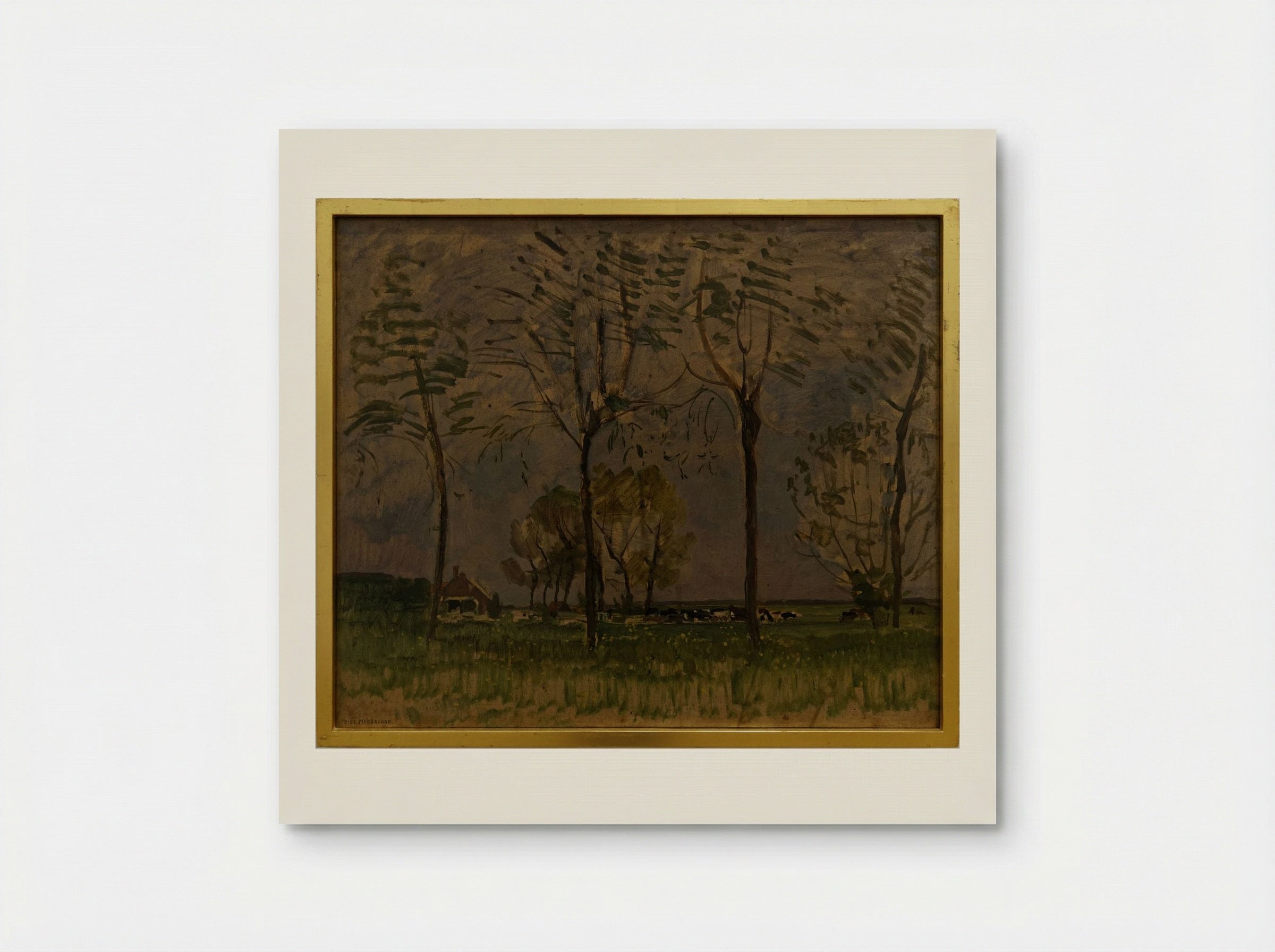 Field with Young Trees in the Foreground - Piet Mondrian - Poster