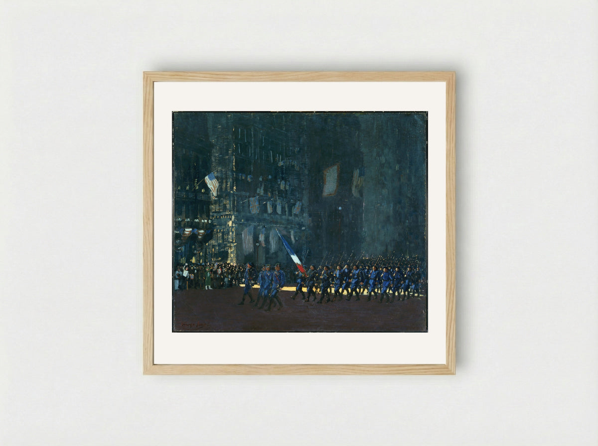 Fifth Avenue, New York - George Luks - Framed Print Wood