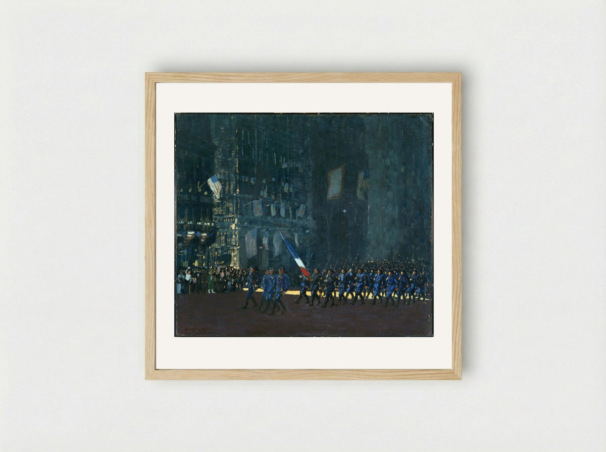 Fifth Avenue, New York - George Luks - Framed Print Wood