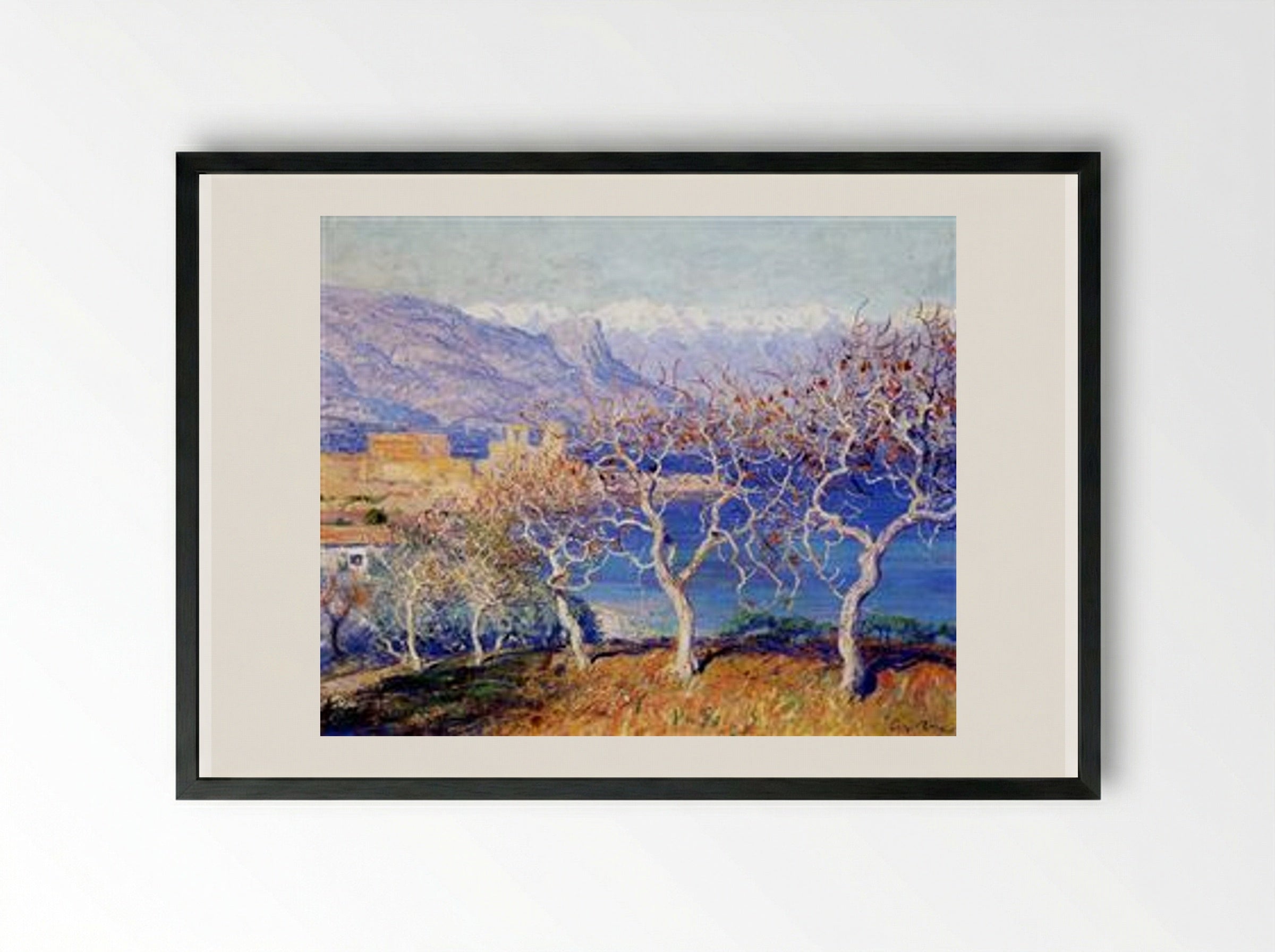 Fig Trees, Antibes - Guy Rose - Framed Print Black