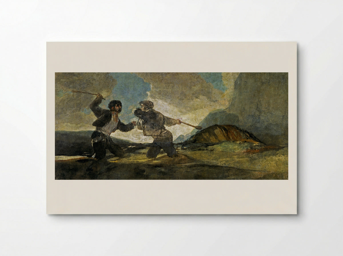 Fight With Cudgels - Francisco Goya - Poster