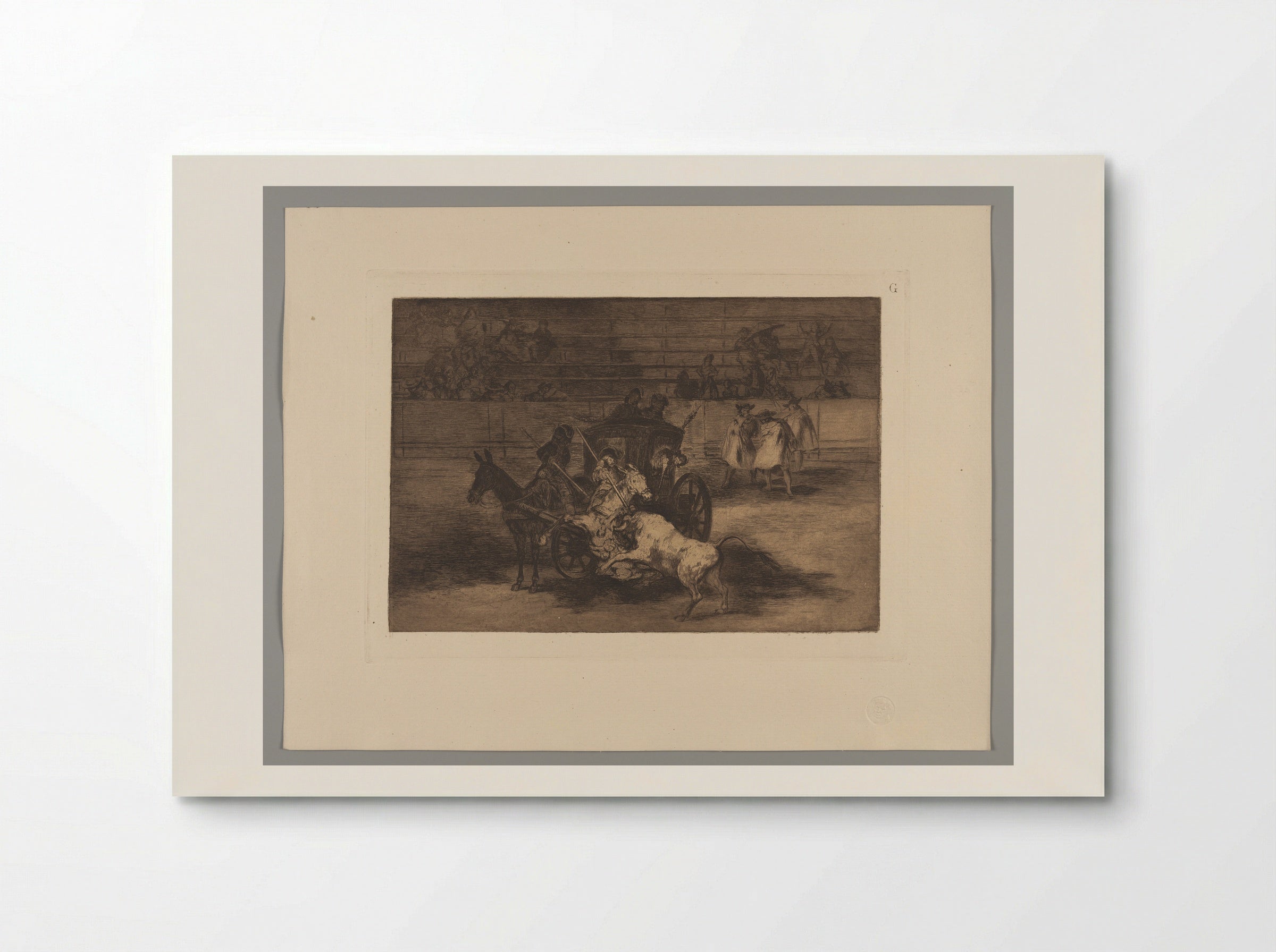 Fight in a Carriage Harnessed to Two Mules - Francisco José de Goya y Lucientes - Poster