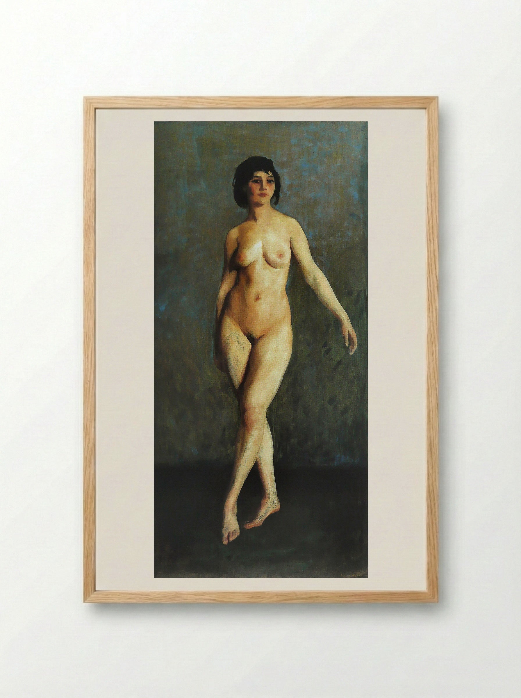 Figure in Motion - Robert Henri - Framed Print Wood