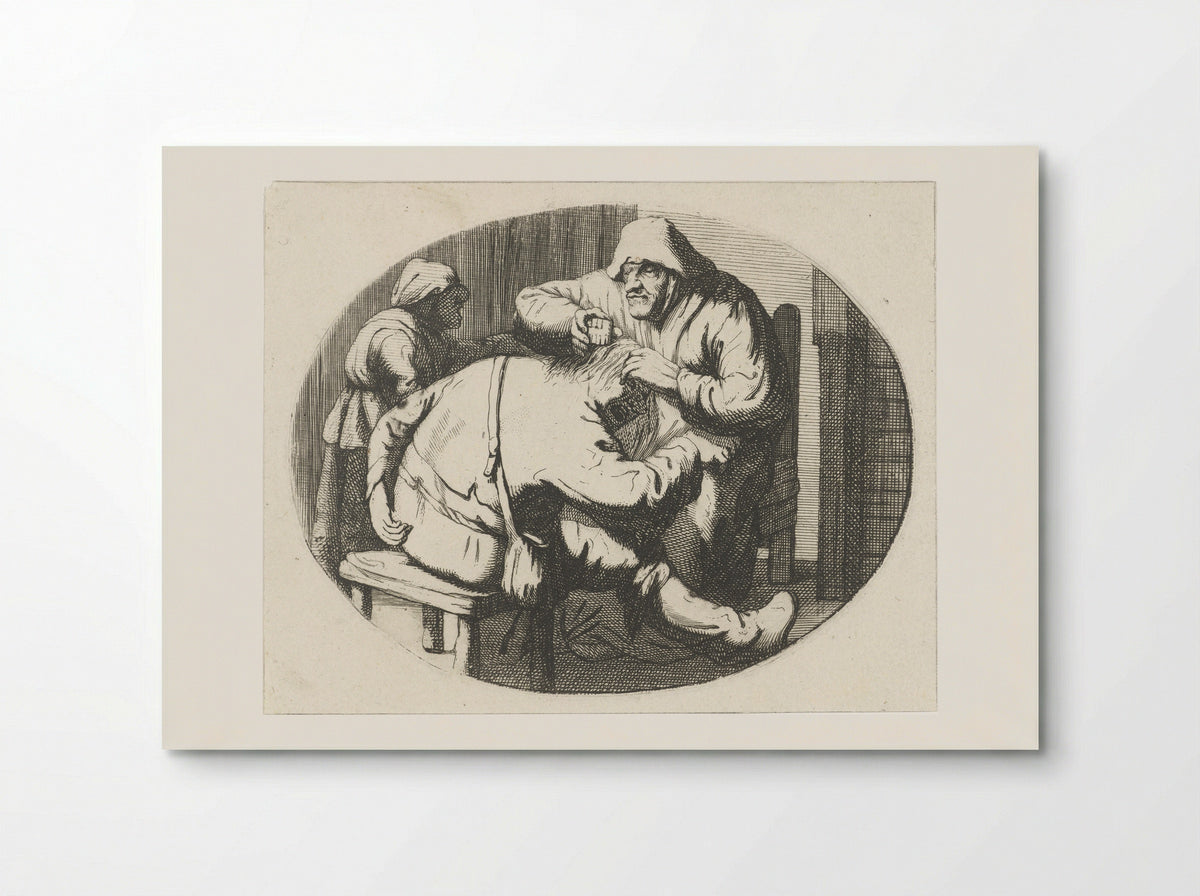 Figuren met luizenkam - Cornelis A. Hellemans - Poster