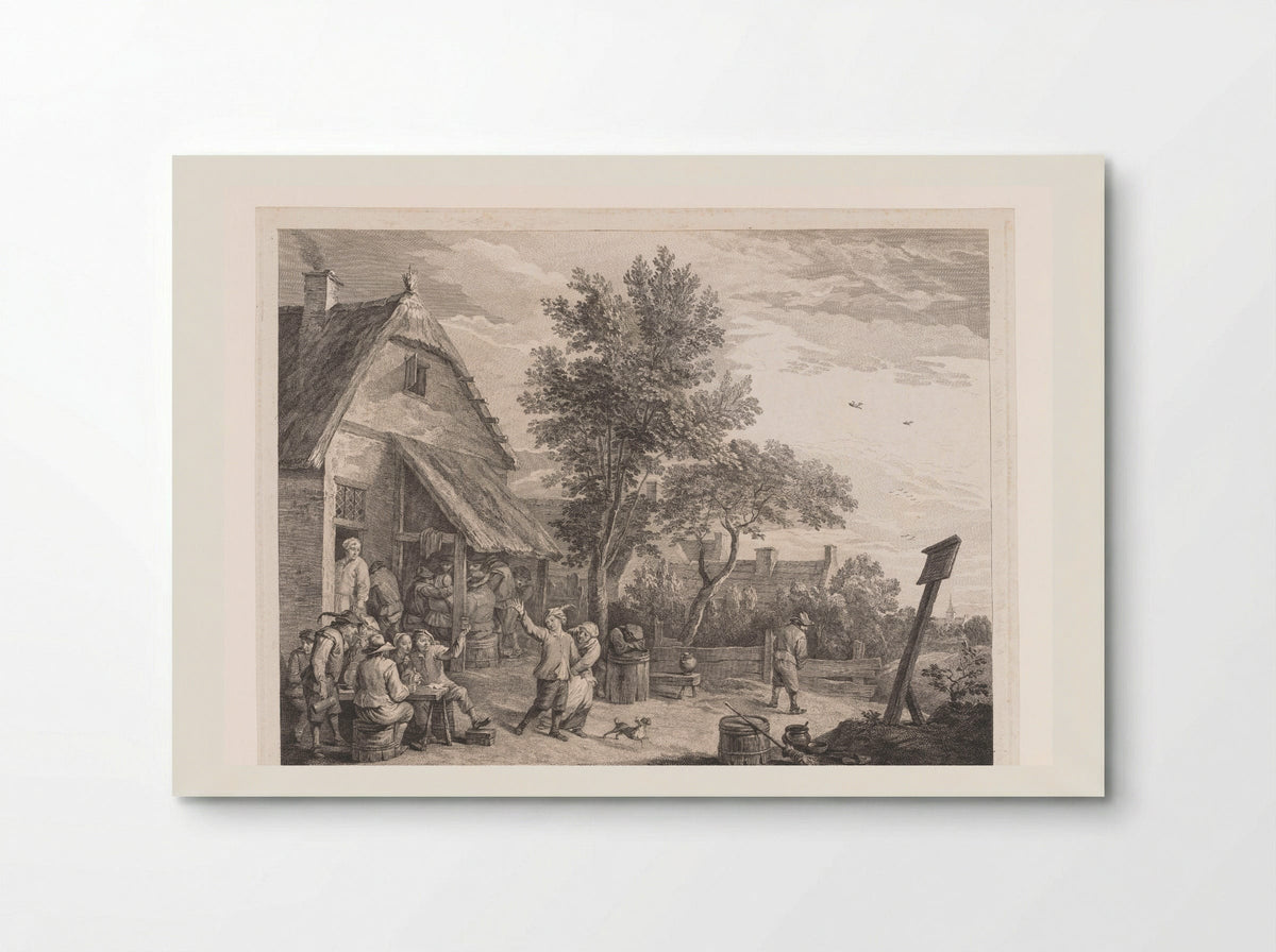 Figuren voor een herberg - Jacques-Philippe Le Bas - Poster
