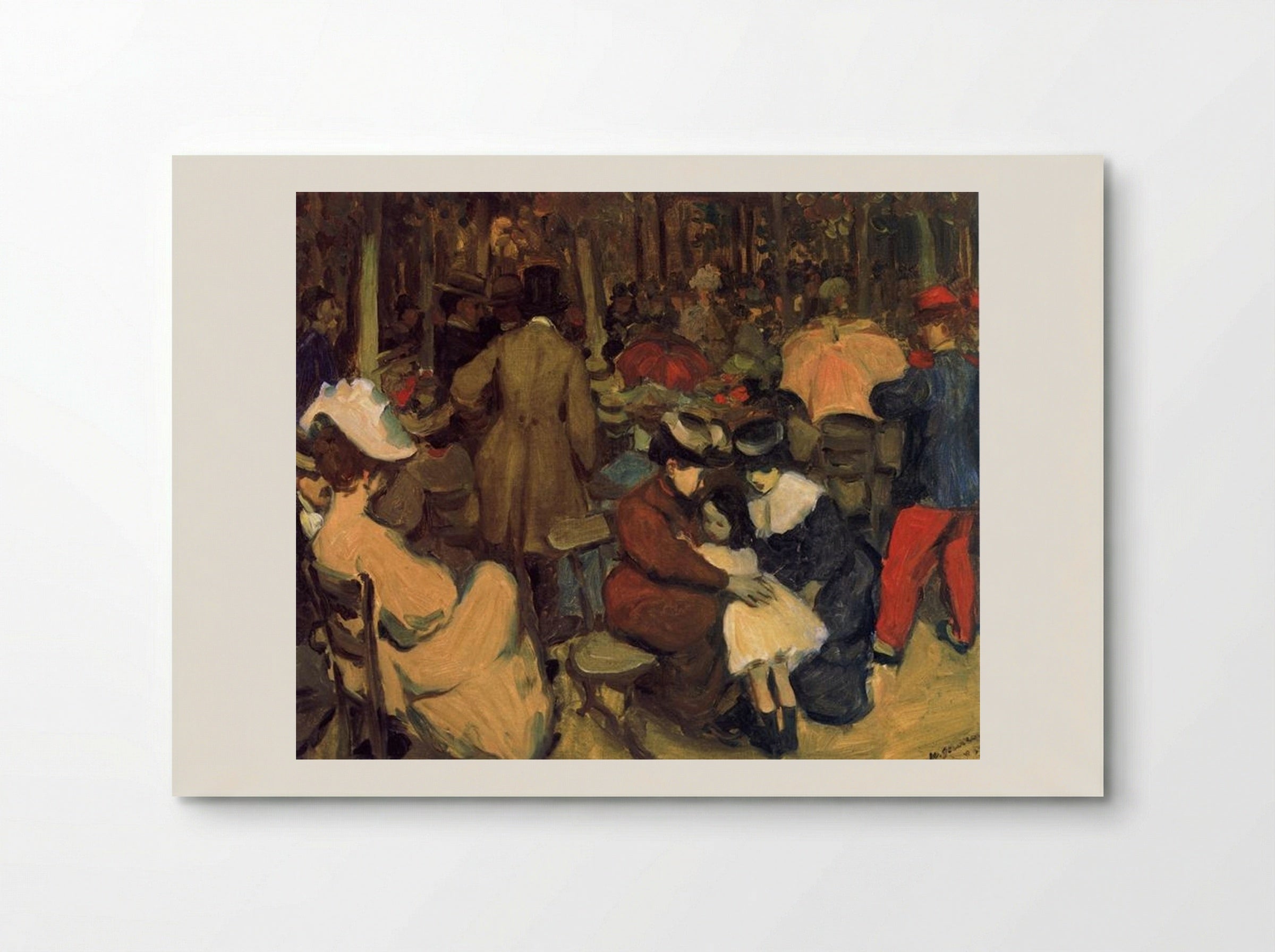 Figures in a Park, Paris - William James Glackens - Poster
