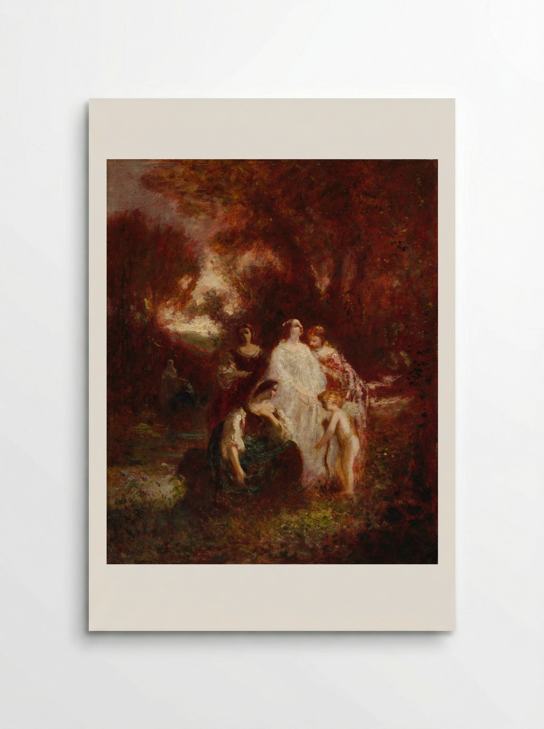 Figures in the Woods - Adolphe Monticelli - Poster
