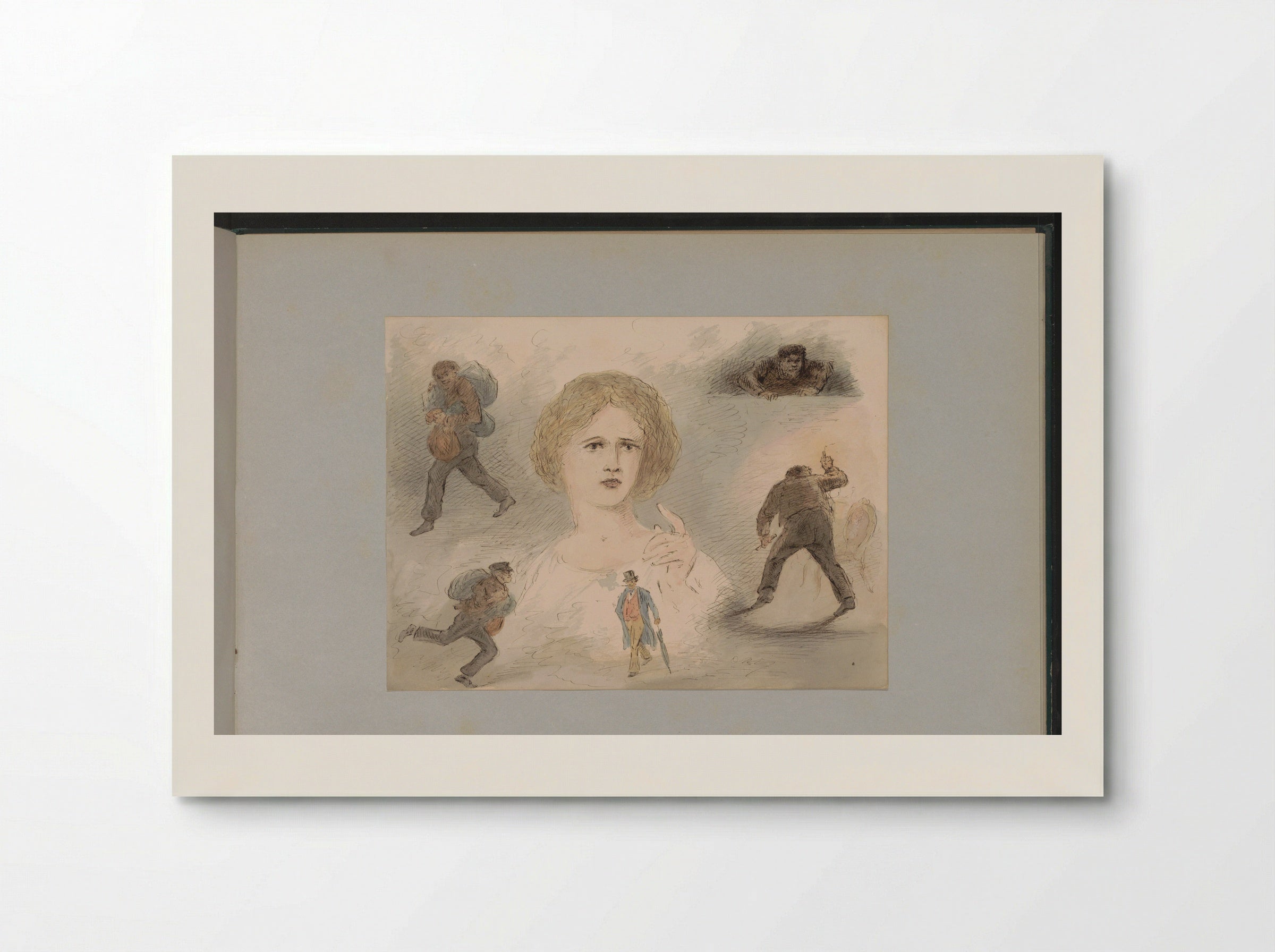 Figuurstudies - Alexander Ver Huell - Poster