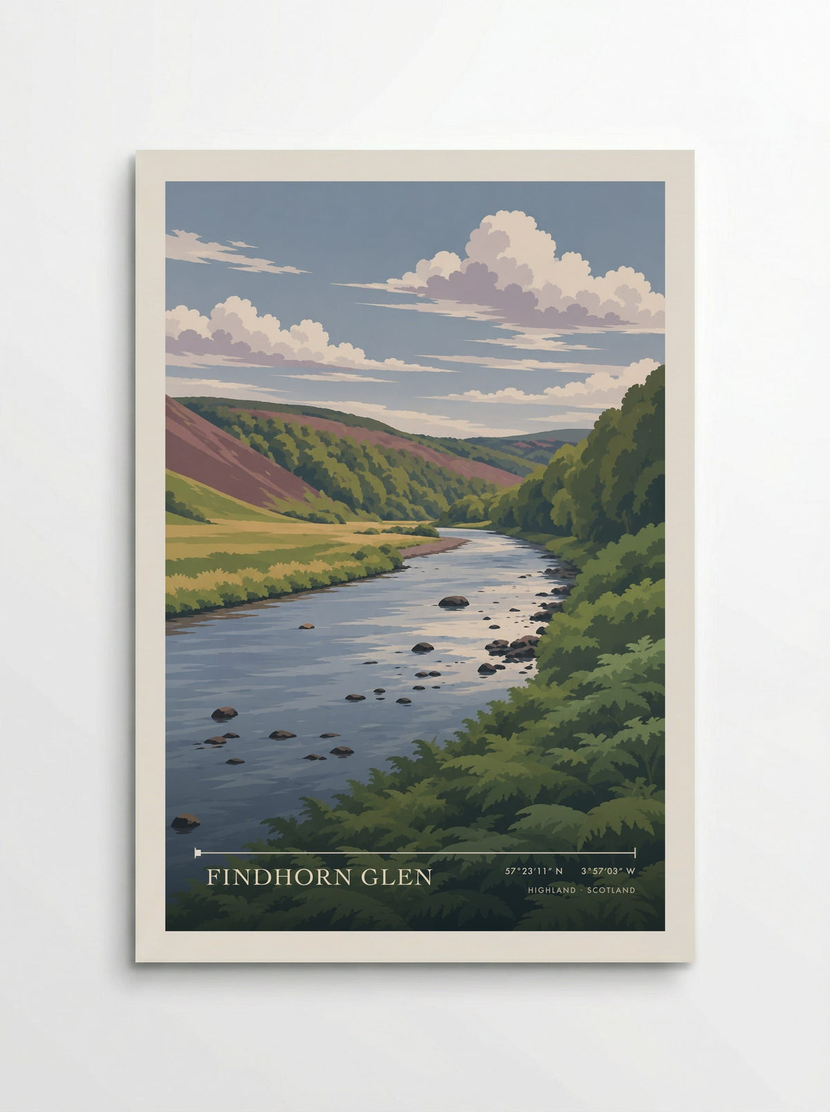 Findhorn Glen, Highland | Travel Poster - Poster