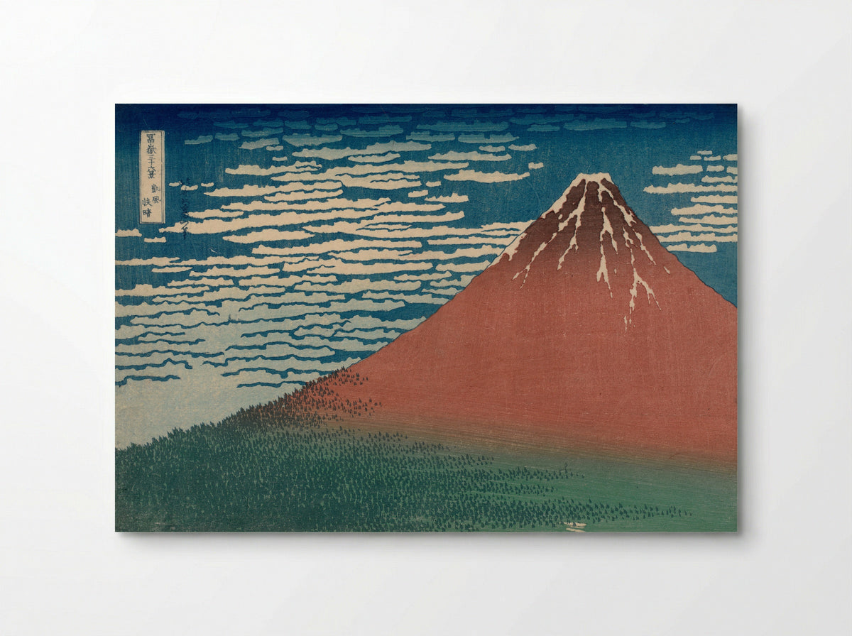 Fine Wind, Clear Morning - Katsushika Hokusai - Poster
