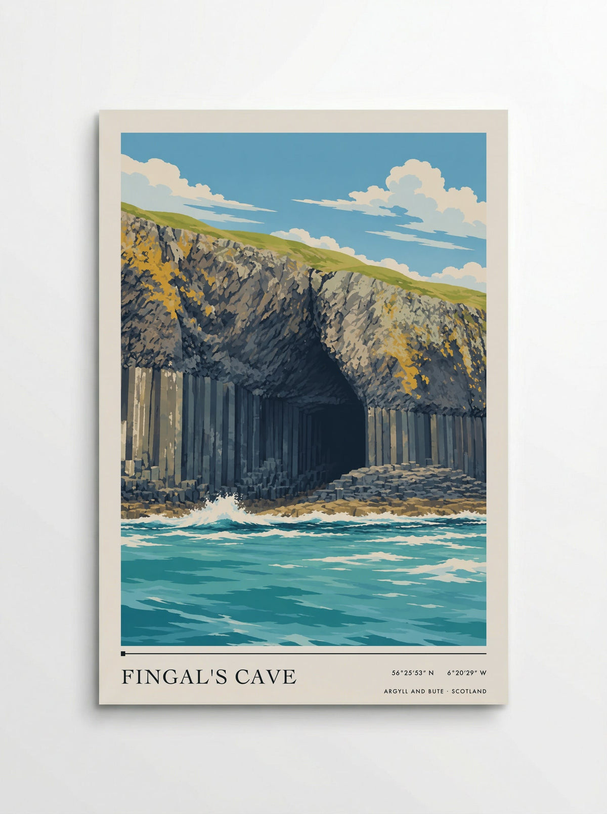 Fingal's Cave, Argyll and Bute | Travel Poster - Poster