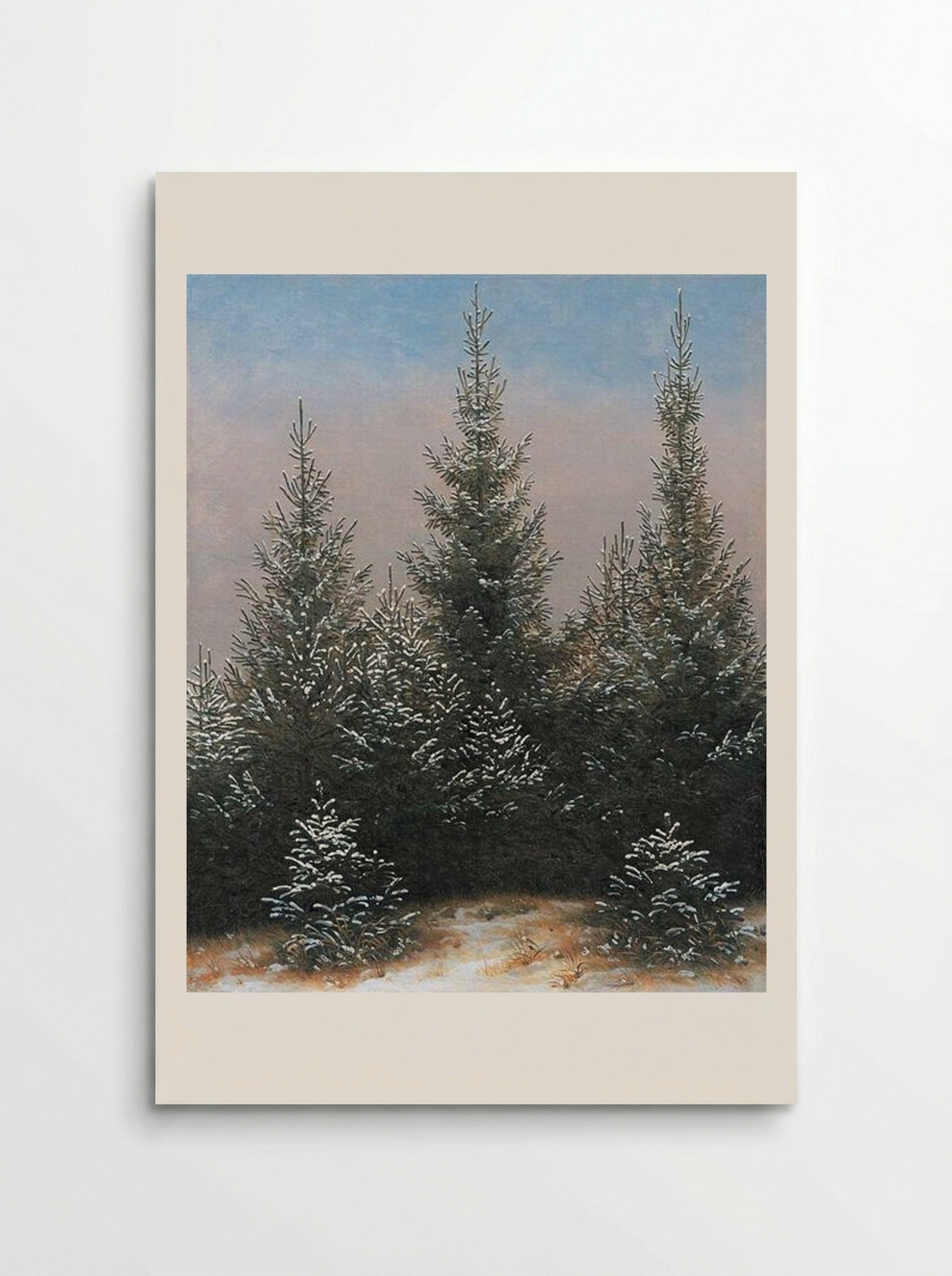 Fir Trees in the Snow - Caspar David Friedrich - Poster