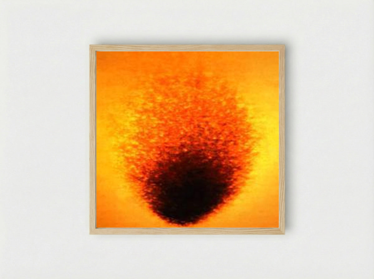 Fire Painting F31 - Yves Klein - Framed Print Wood