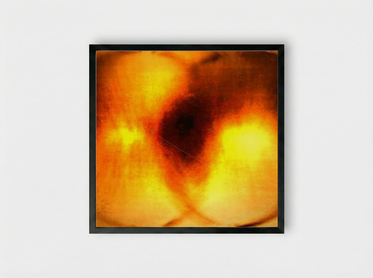 Fire Painting F36 - Yves Klein - Framed Print Black
