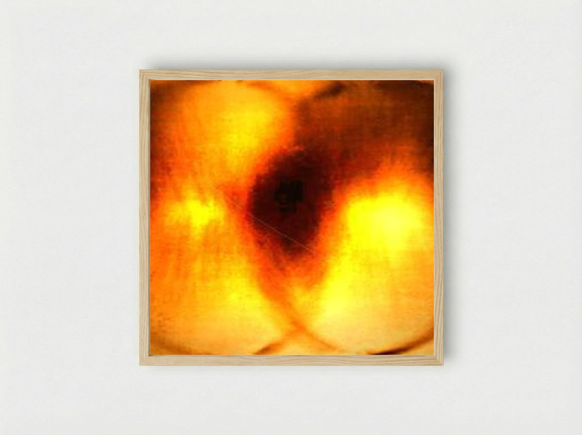 Fire Painting F36 - Yves Klein - Framed Print Wood