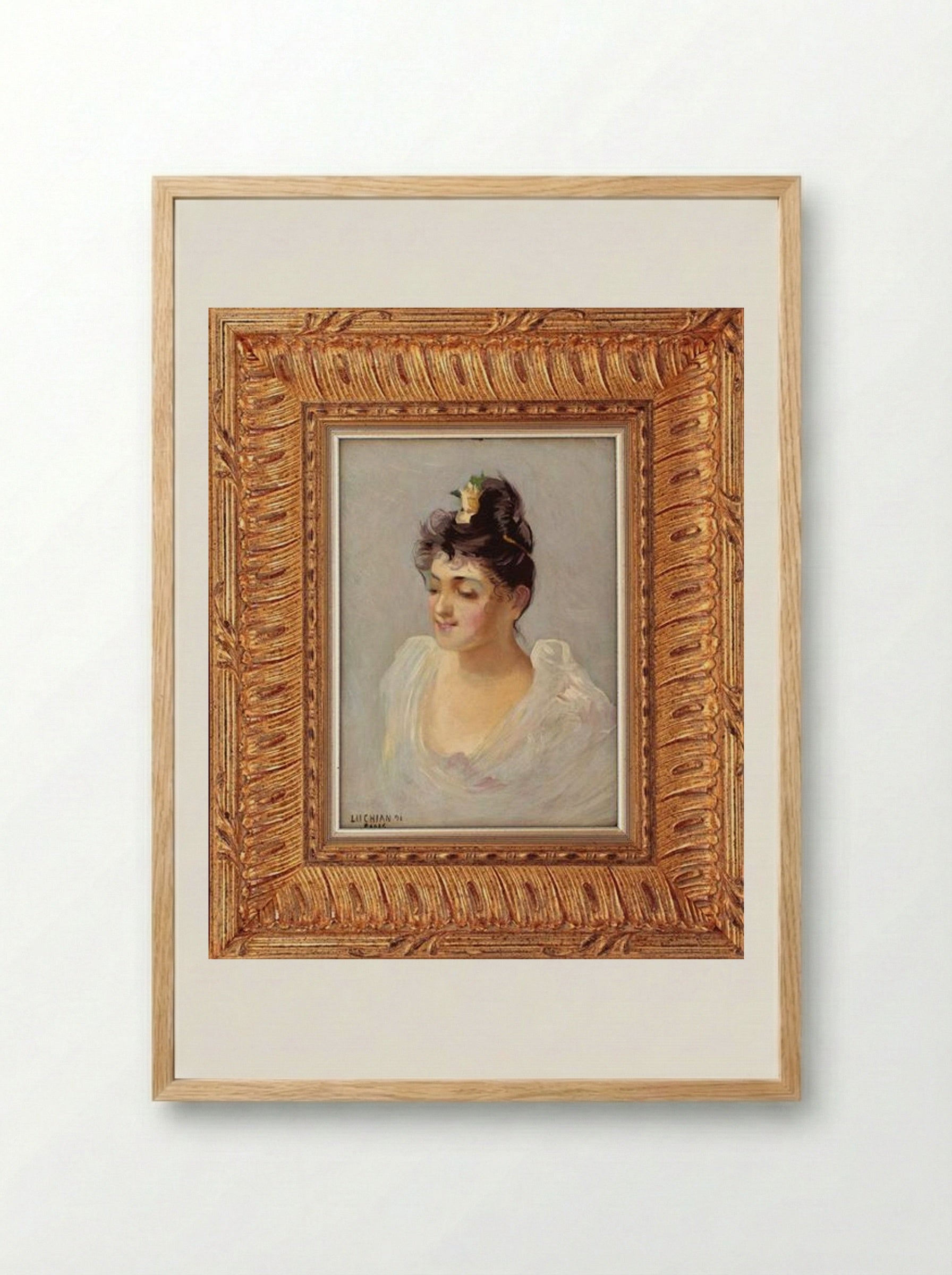 First Ball - Stefan Luchian - Framed Print Wood
