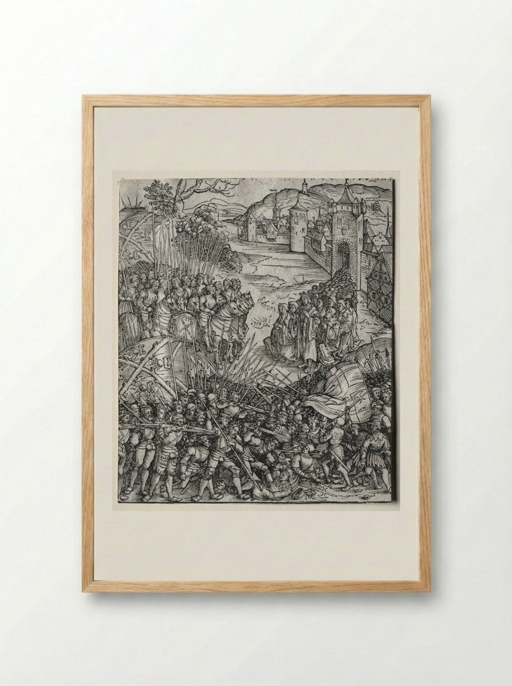 First Flemish Rebellion - Wolf Traut - Framed Print Wood