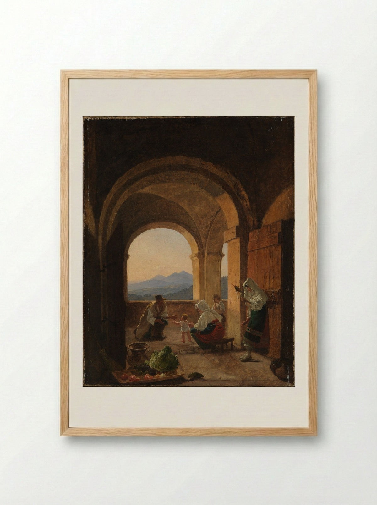 First Steps - Franz Ludwig Catel - Framed Print Wood