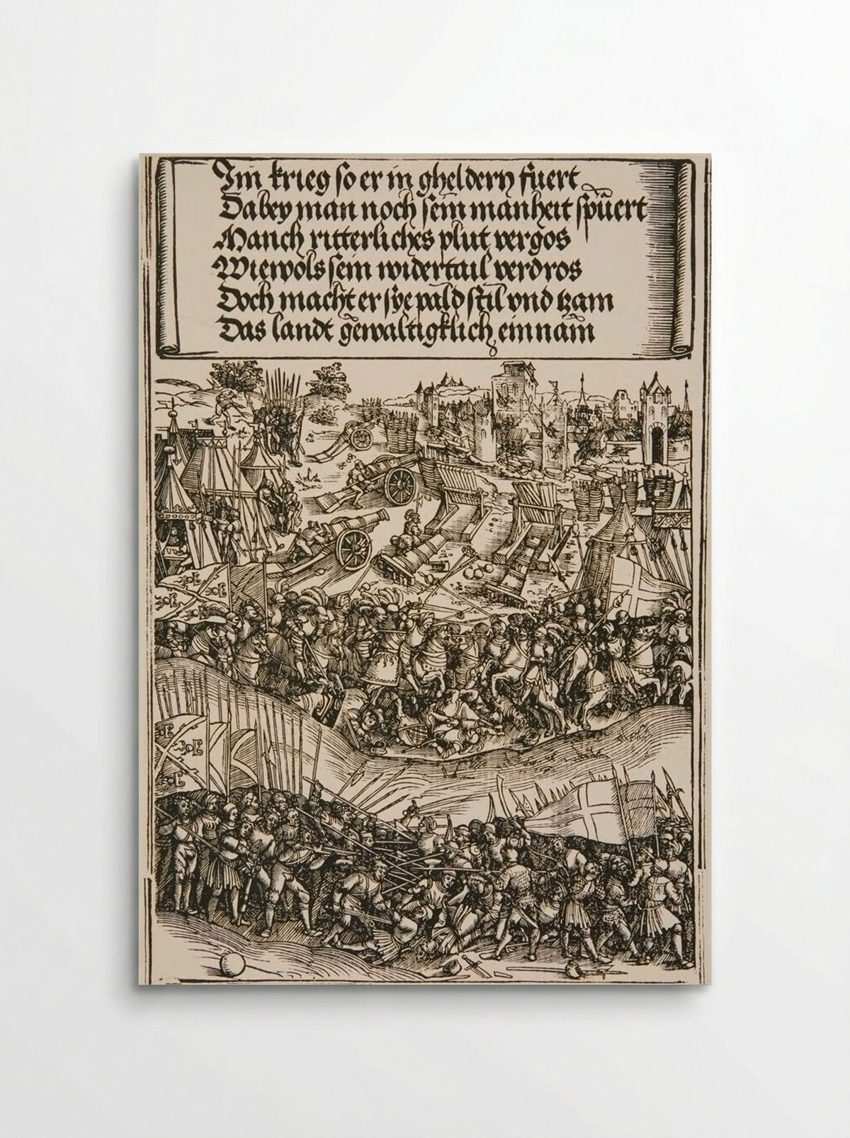 First War in Gueldres - Wolf Traut - Poster