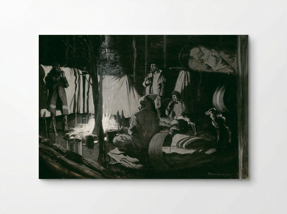 First and Best Camp of the Trip - Frederic Remington - Poster