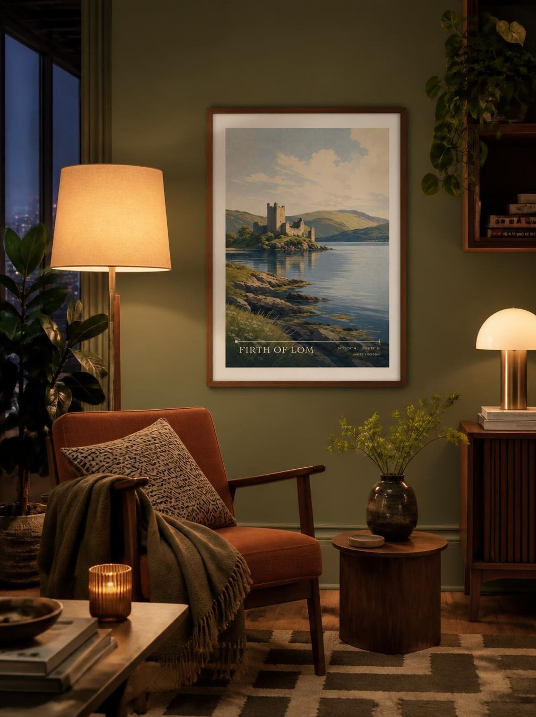 Firth of Lom United Kingdom Travel Poster - Lifestyle