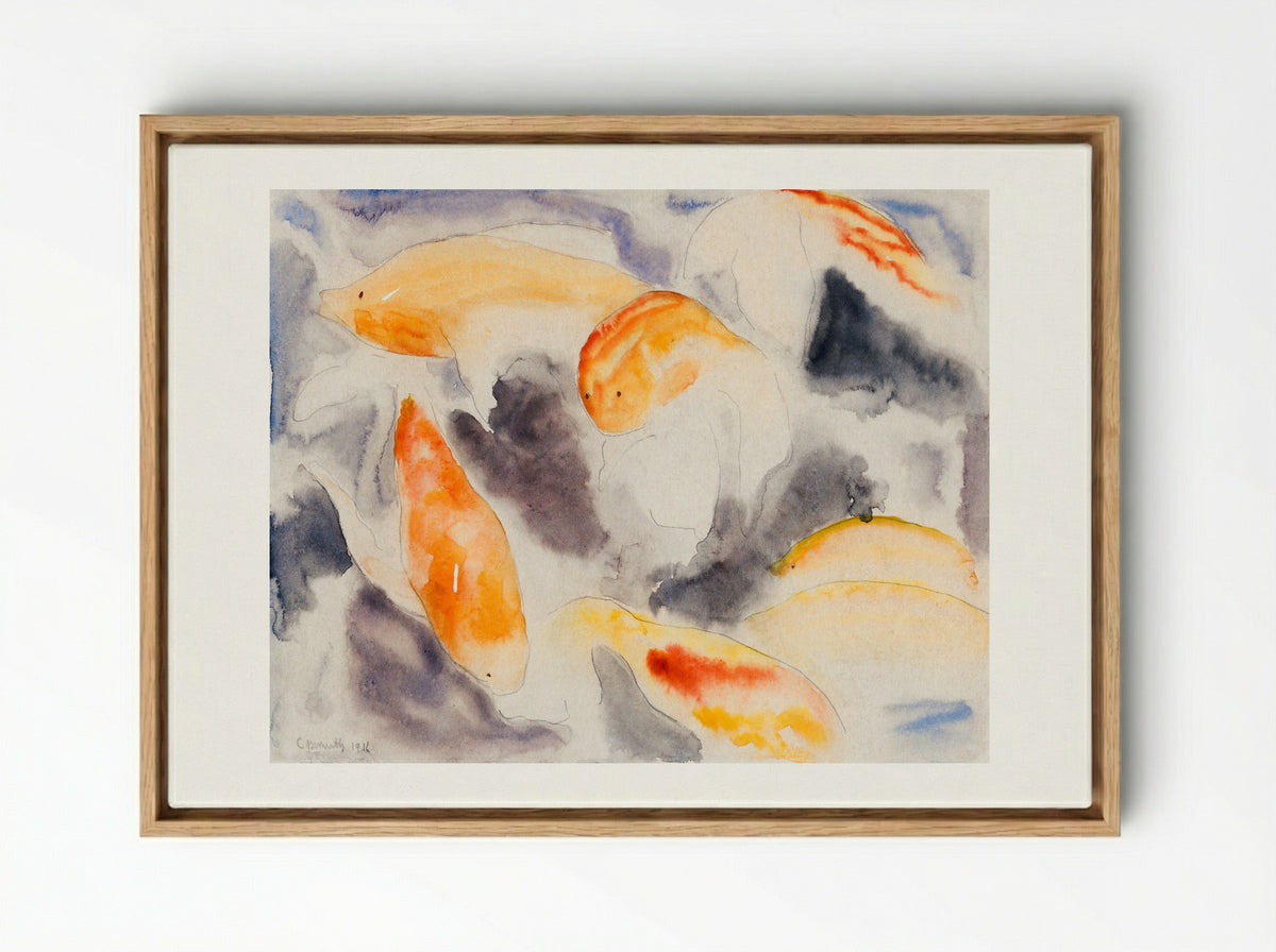 Fish Series, No. 4 - Charles Demuth - Framed Canvas Wood