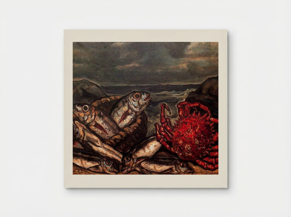 Fish and Crab - José Gutiérrez Solana - Poster