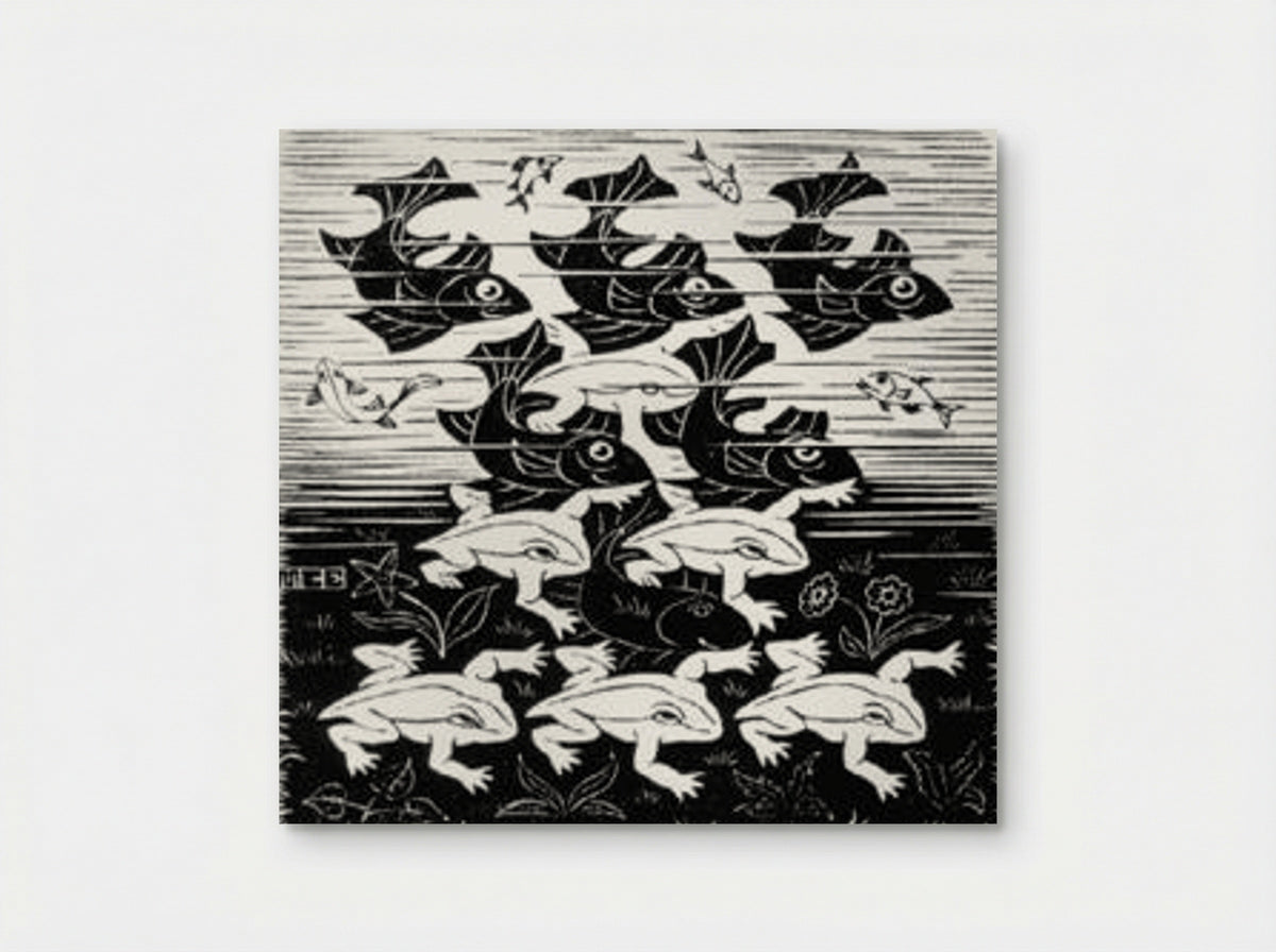 Fish and Frogs - M.C. Escher - Poster