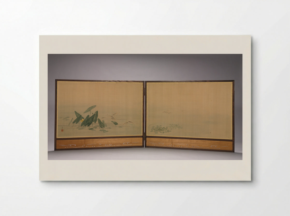 Fish in a Lotus Pond - Ōhara Donshū - Poster