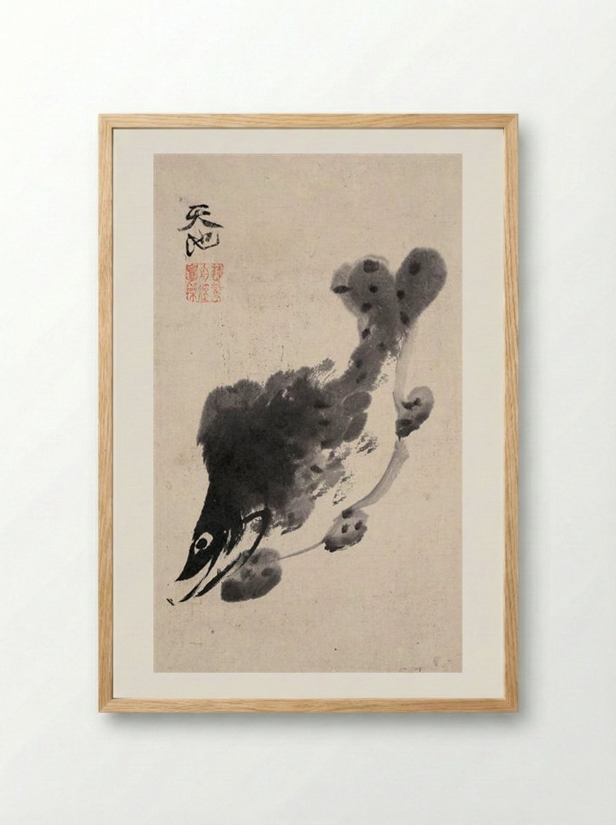 Fish - Xu Wei - Framed Print Wood
