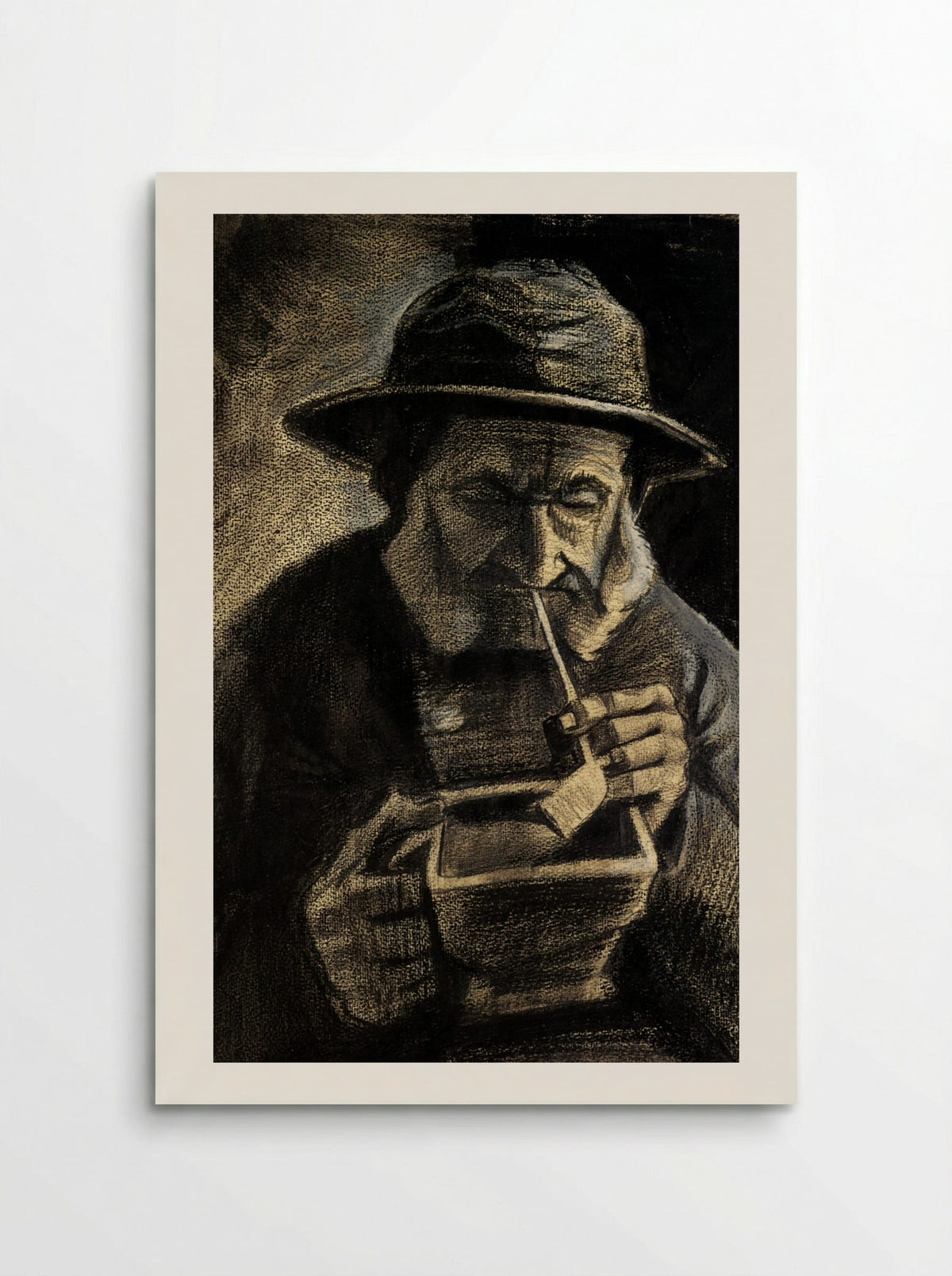 Fisherman with Sou'wester, Pipe and Coal-pan - Vincent van Gogh - Poster