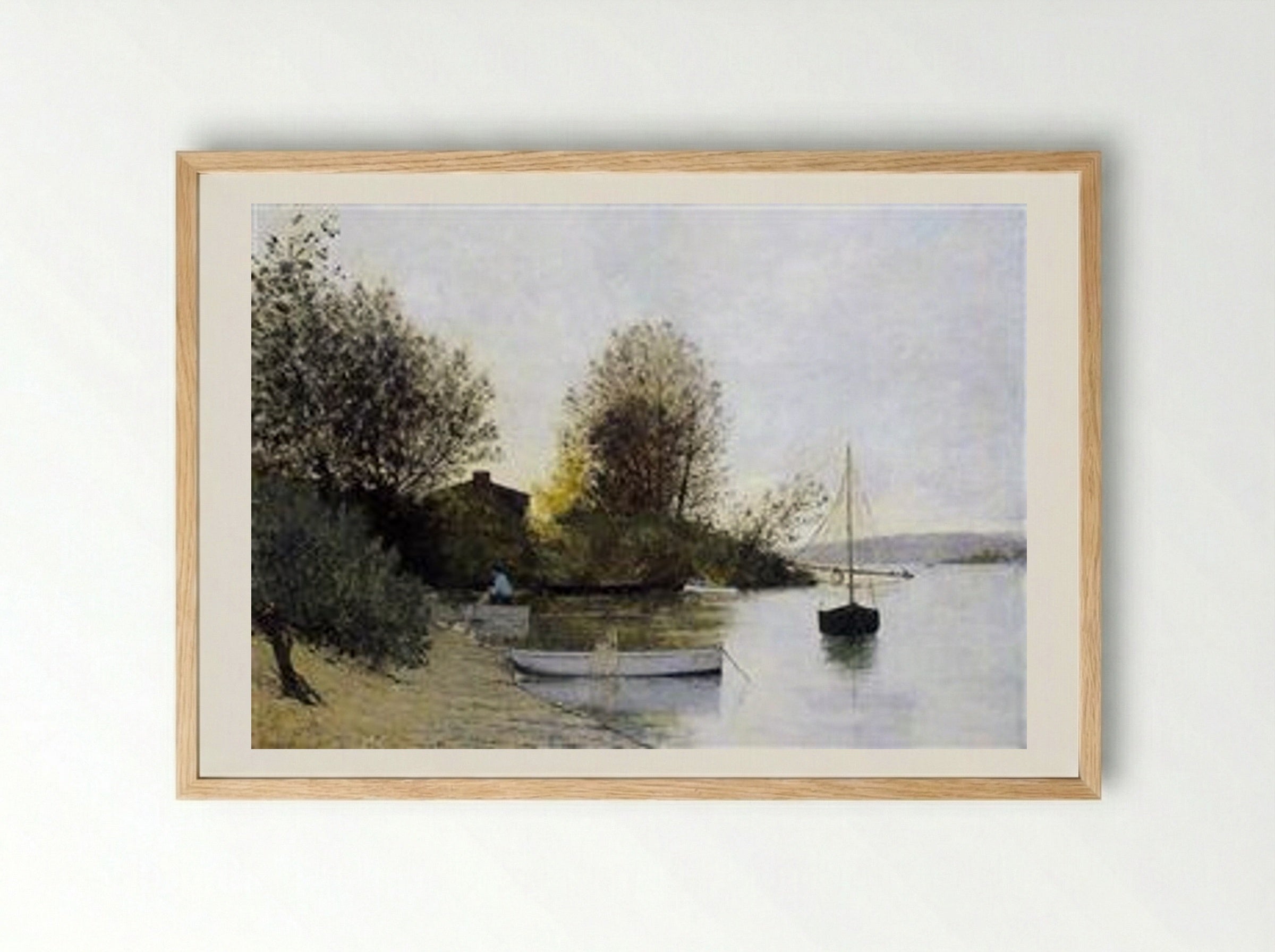 Fishermen on the Banks of the Loire - Maxime Maufra - Framed Print Wood