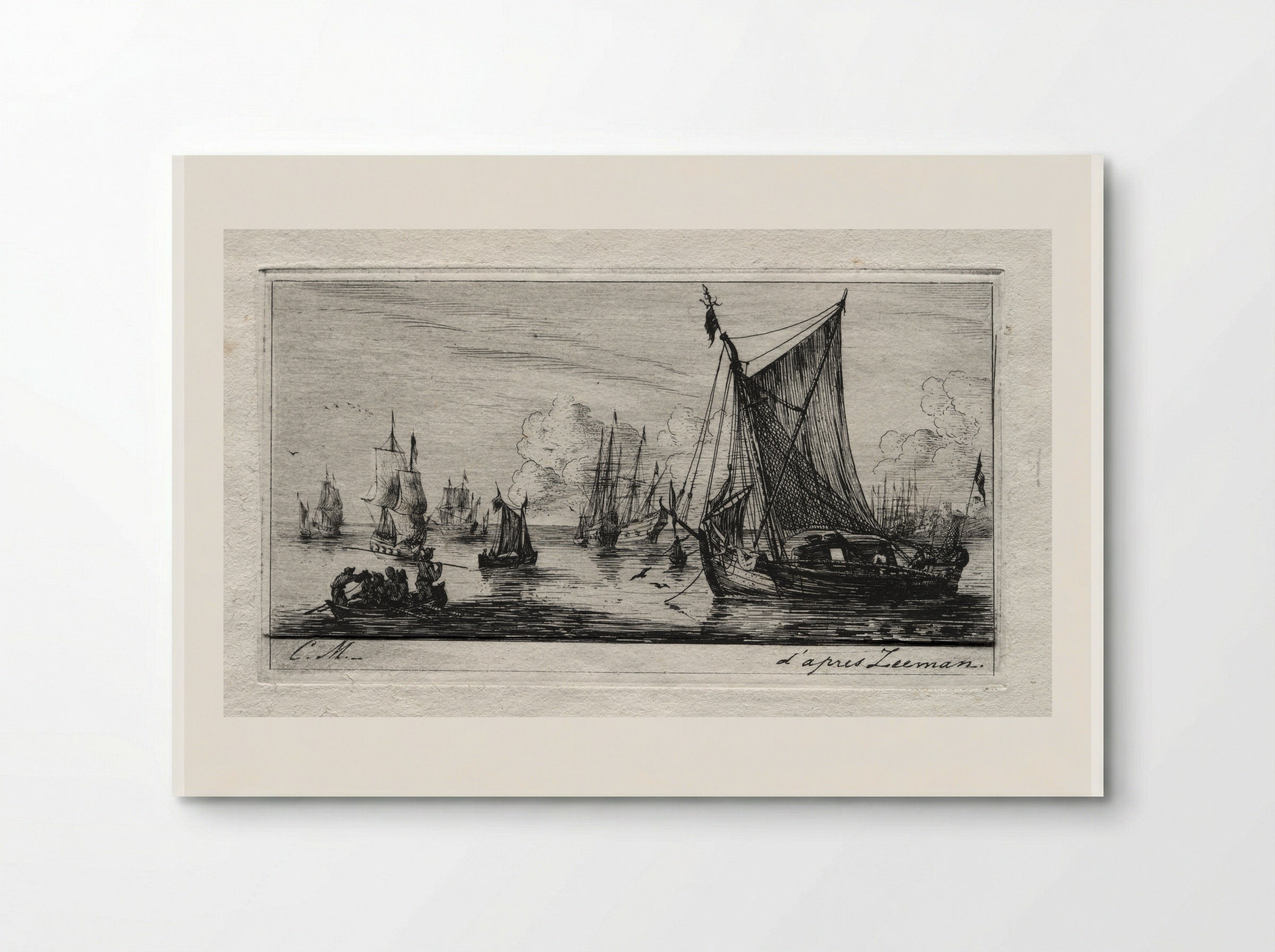 Fishers from the South Sea - Charles Meryon - Poster